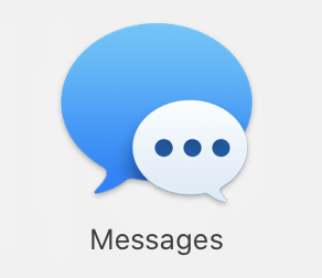 אפליקציית הודעות mac
