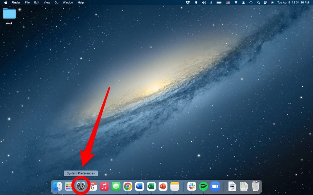 Deschideți setările pentru a adăuga un utilizator nou pe Mac