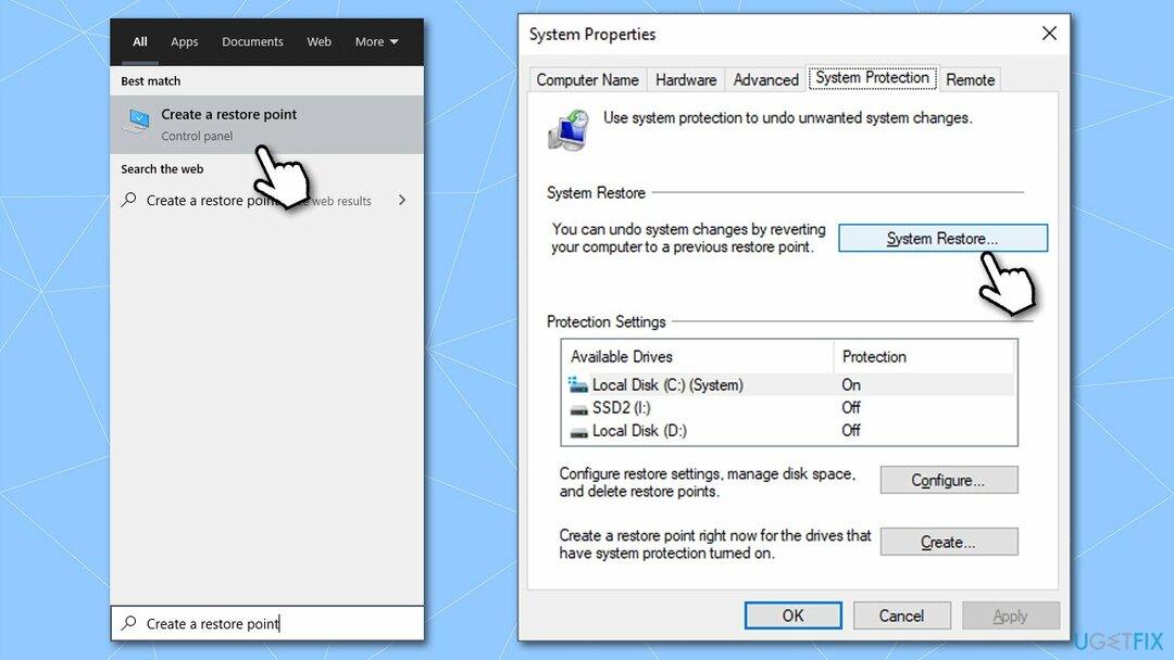 Utiliser la restauration du système