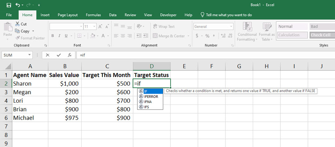 Excel IF-THEN Formülü Nasıl Çalışır?