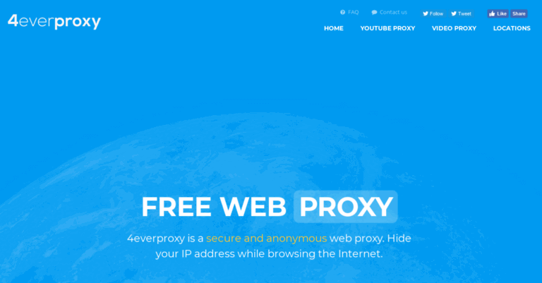 4everproxy – nástroj Windows 10 Proxy