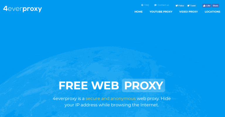 4everproxy — narzędzie proxy dla systemu Windows 10