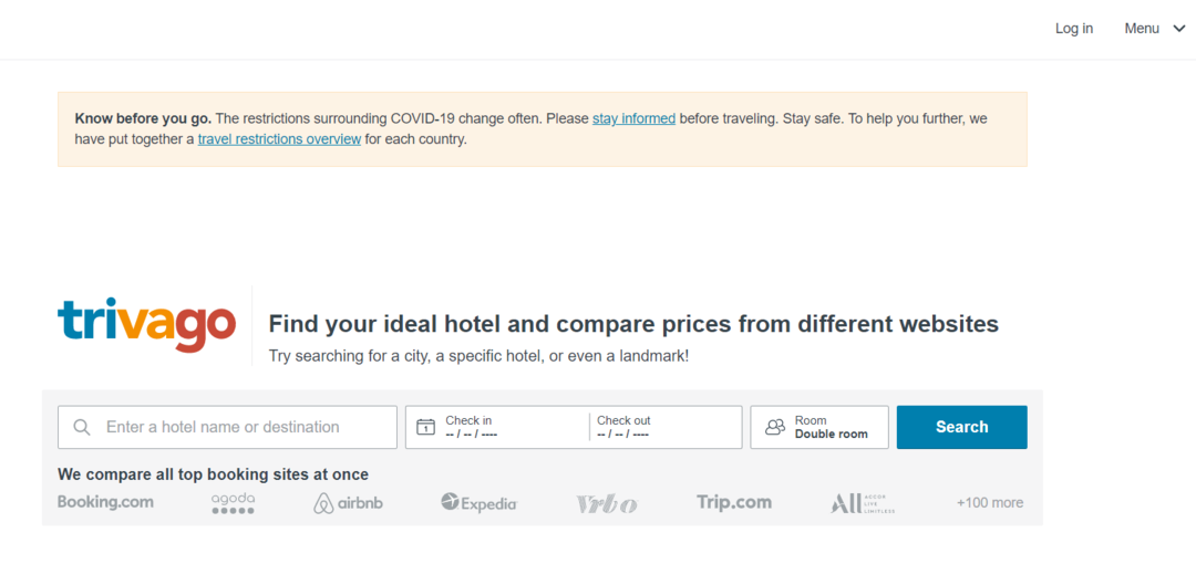 Trivago - bezpłatna strona rezerwacji podróży