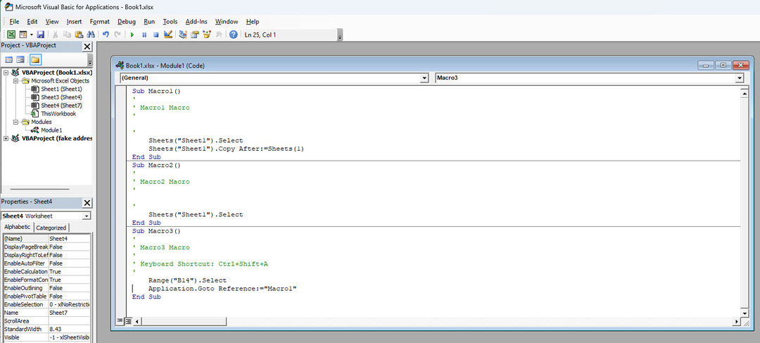 Utilize a macro para fazer uma cópia de uma planilha do Excel