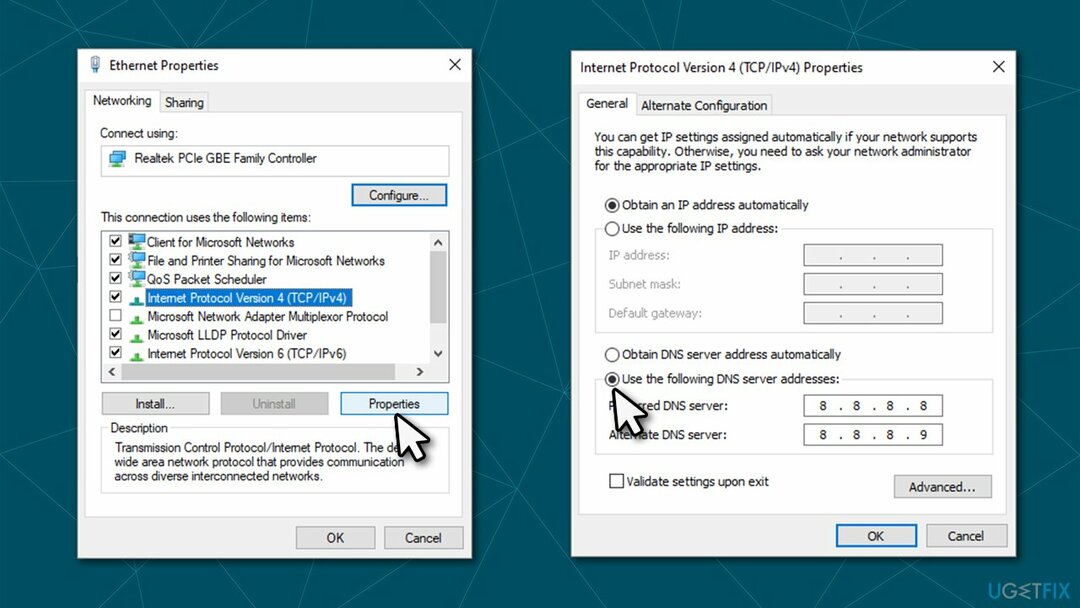 Use DNS diferente