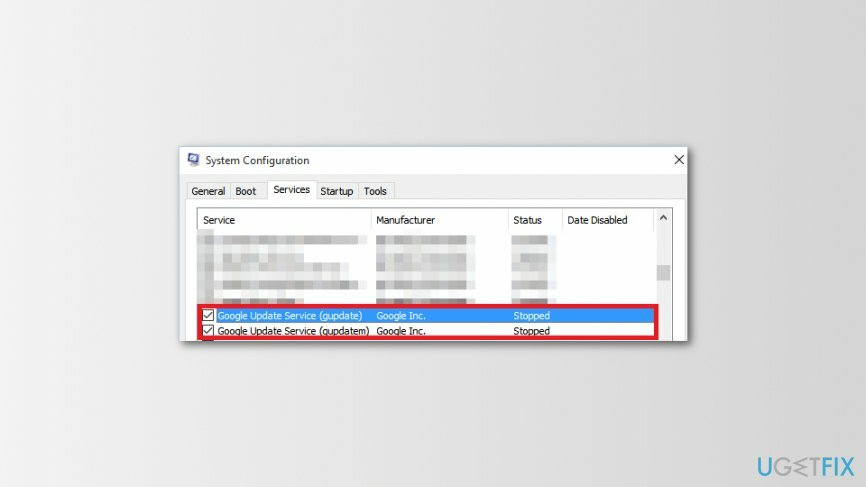 Instellingen systeemconfiguratie