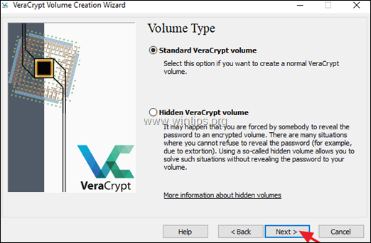 veracrypt stvoriti vhd