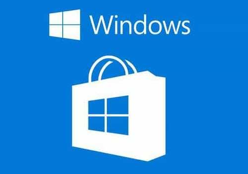 Microsoft Windows Store logotipas.