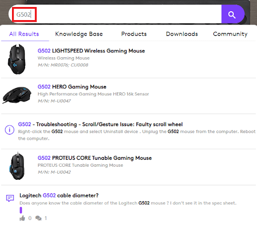 G502 Gaming miška