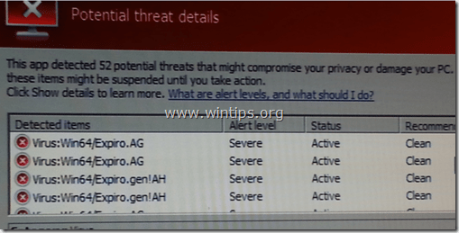 Win32.Expiro vīrusu noņemšanas rokasgrāmata