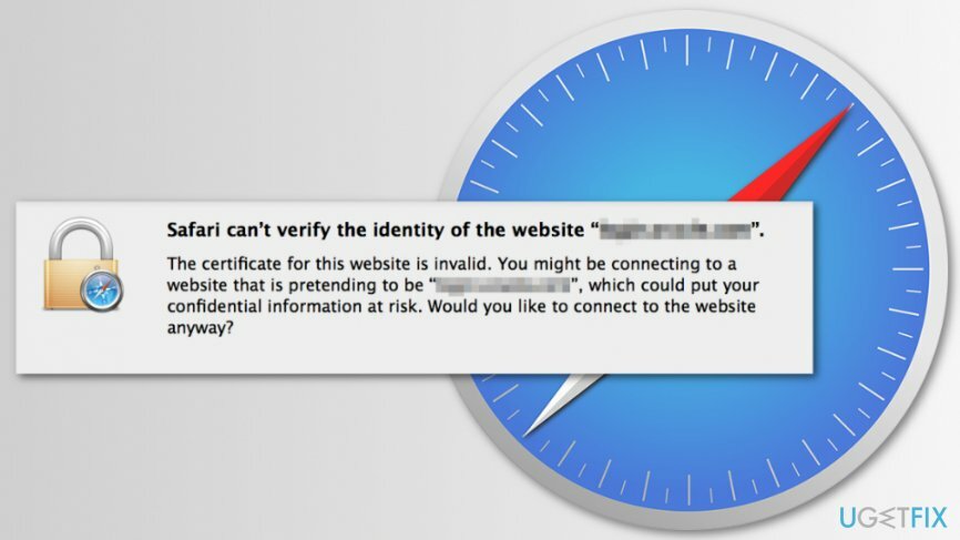 Bagaimana cara memperbaiki kesalahan " Safari Tidak Dapat Memverifikasi Identitas Situs Web"?