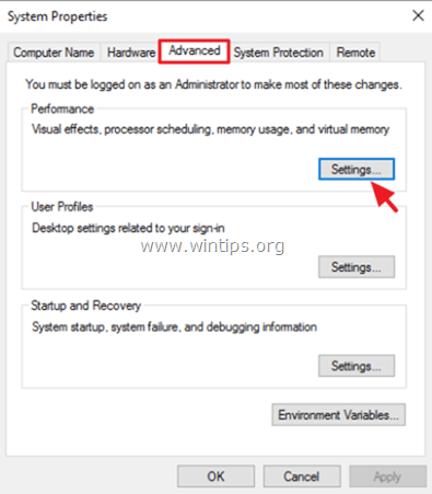 virtualioji atmintis Windows 10