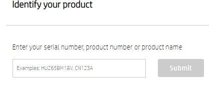 escriba el nombre del producto y haga clic en el botón Enviar