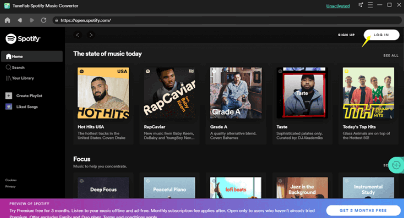 TuneFab Spotify muusikamuundur