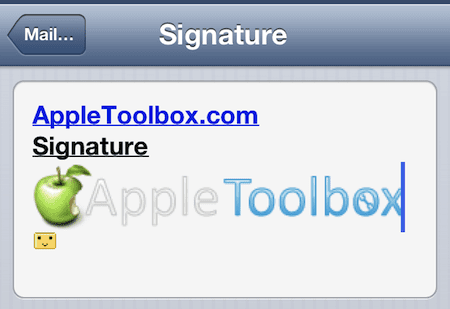 iPhone iPad semnături HTML