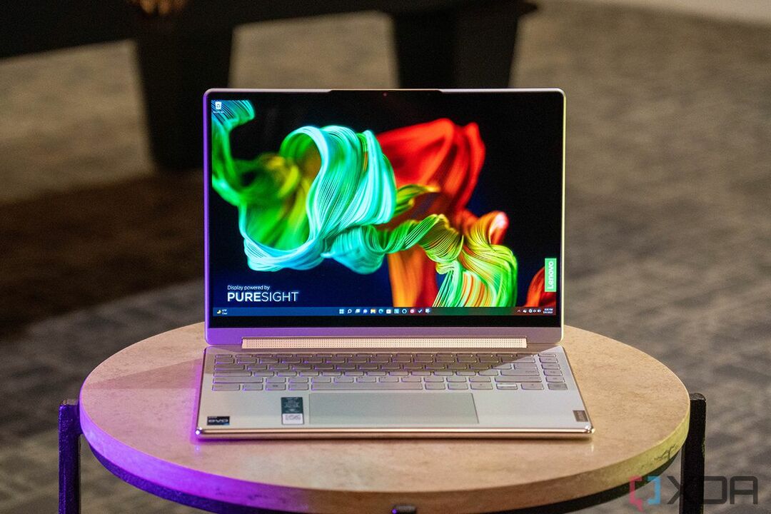 Vista frontal del Lenovo Yoga 9i