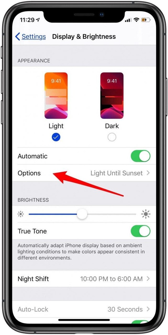 Pianificazione della modalità oscura di iOS 13