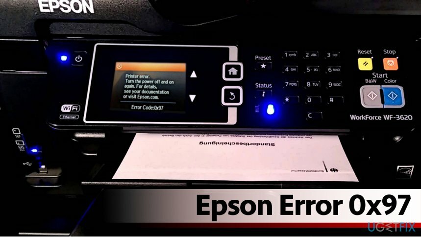 שגיאה של Epson 0x97