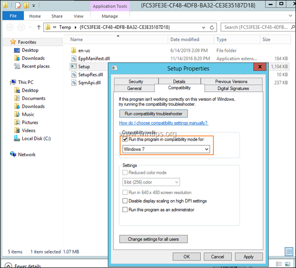 odstranite strežnik Microsoft Securty Essentials 2012