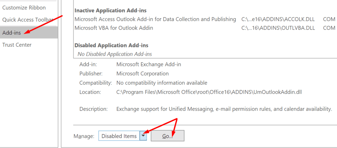 Outlookアドインは、削除されたアイテムを管理します
