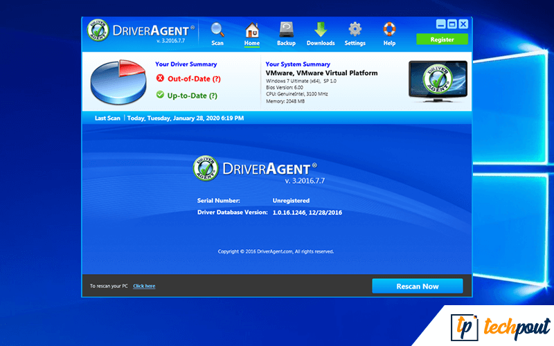 DriverAgent - עדכון מנהל התקן