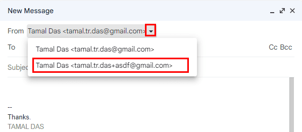 Alias-e-mails gebruiken in Gmail