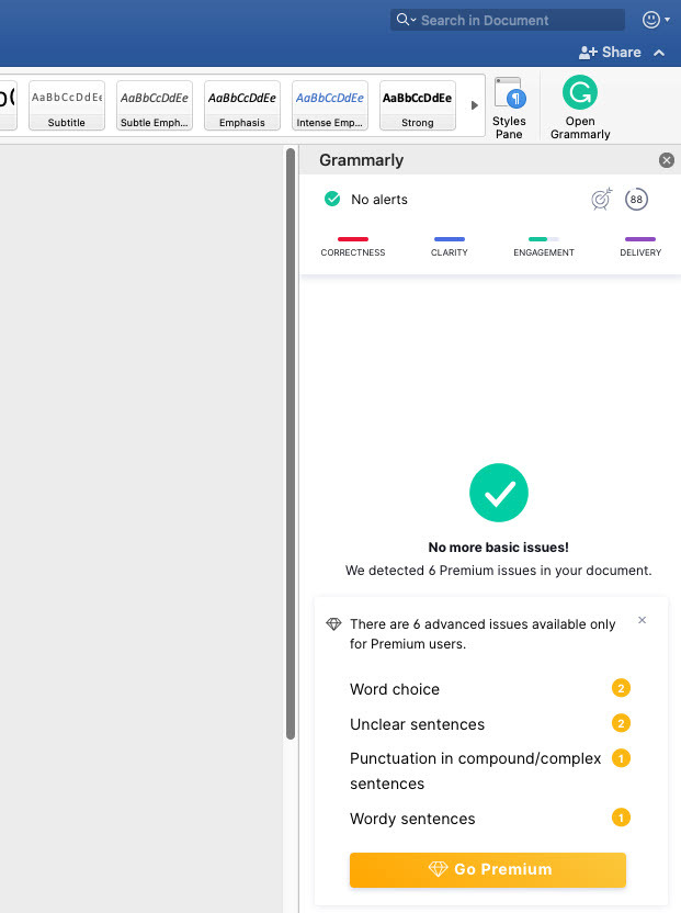 تعرف على كيفية إضافة Grammarly إلى Word على Mac عبر وظيفة إضافية