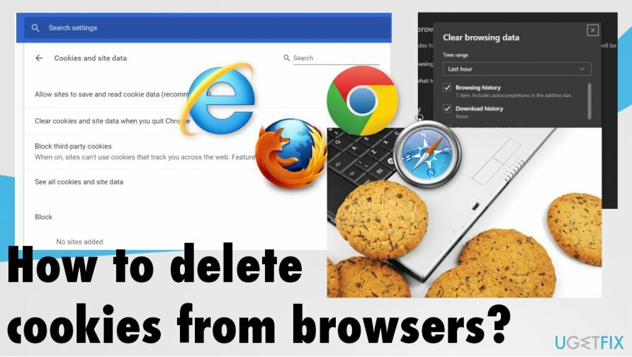 Cara menghapus cookie browser