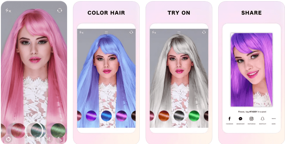 Fabby Look — Editor de culoare a părului