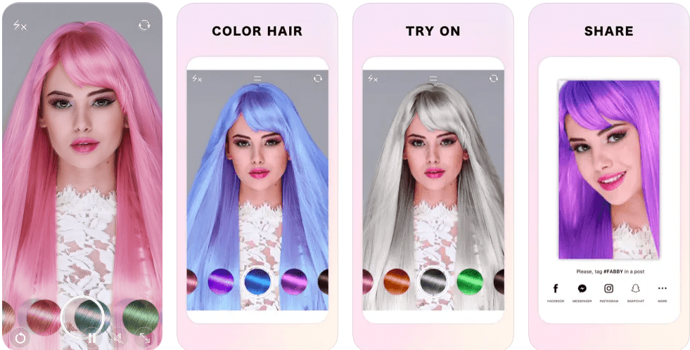 Fabby Look - Editor di colori per capelli