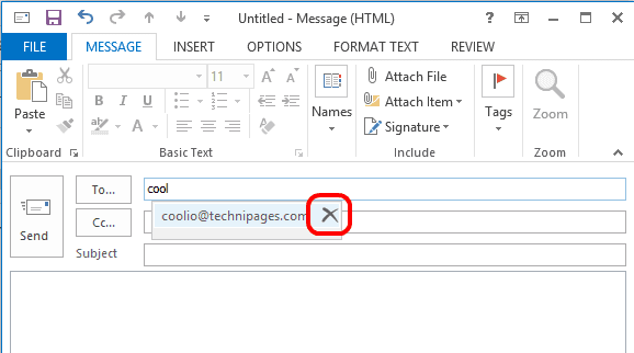 Outlook 2013은 자동 완성에서 단일 이메일 주소를 삭제합니다.