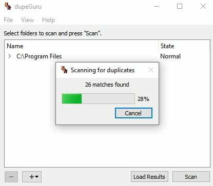 Scansiona i file duplicati