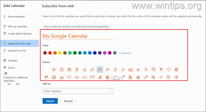 Sinkronizirajte Google kalendar s Outlook.com