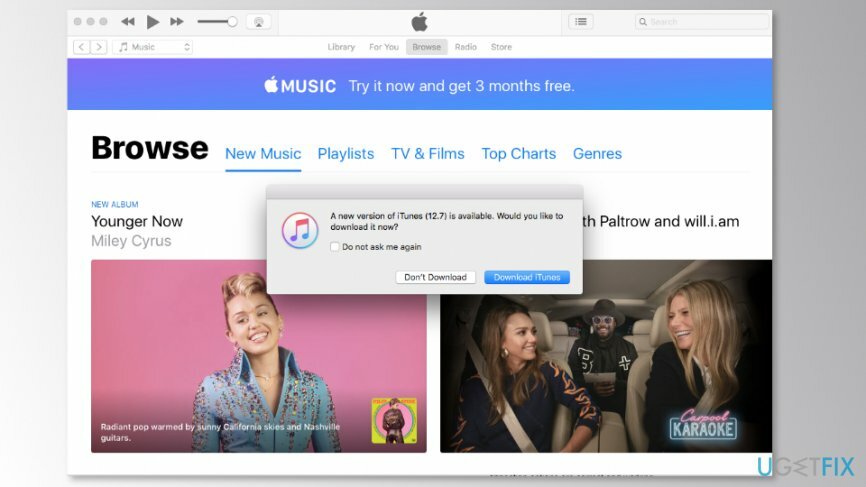 Обновите iTunes, чтобы исправить ошибку «Это устройство не подходит для запрошенной сборки»