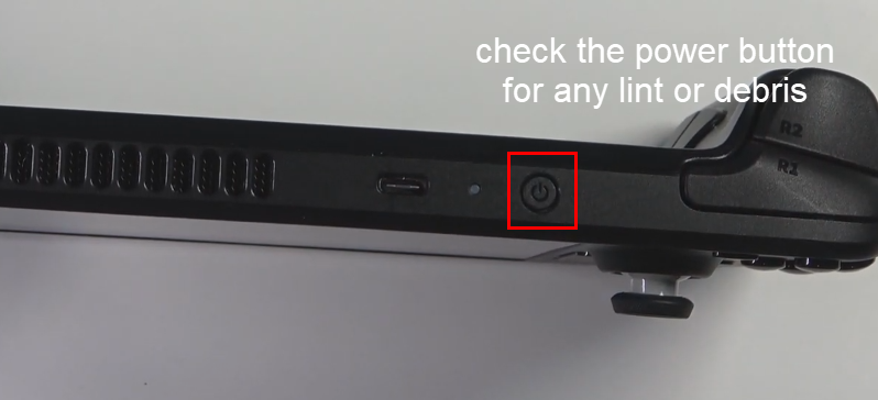Ellenőrizze a bekapcsológombot a javításhoz, hogy a Steam Deck nem kapcsol be
