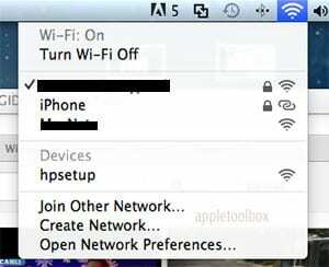 Apple Hotspot personlig