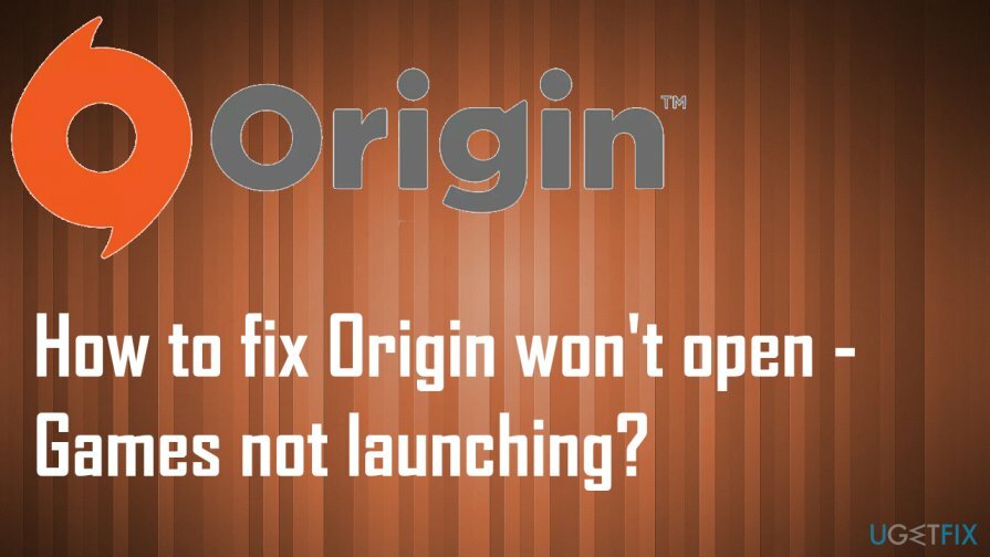 Az Origin nem nyílik meg – A játékok nem indulnak el, javítás