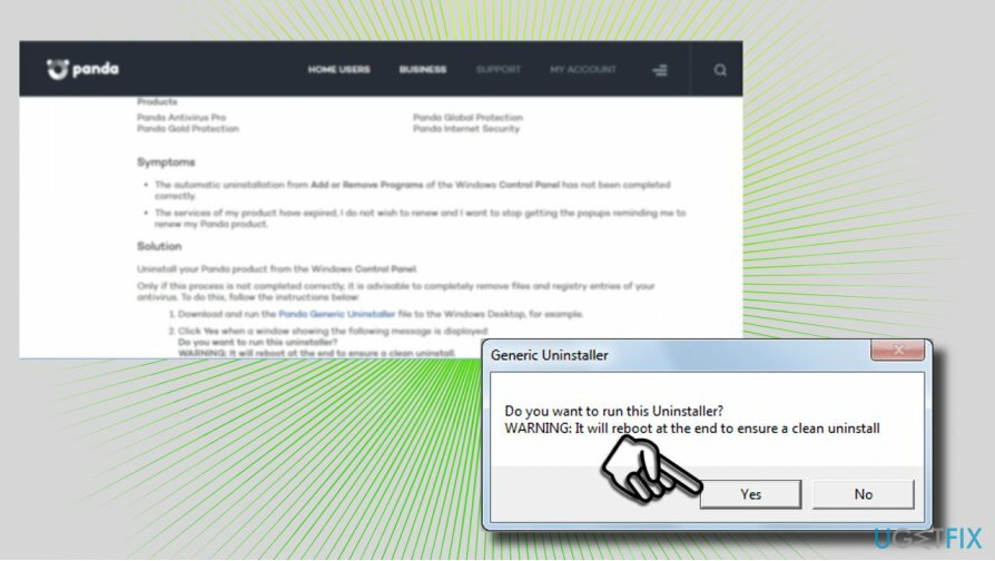Käytä Generic Panda Uninstaller -ohjelmaa
