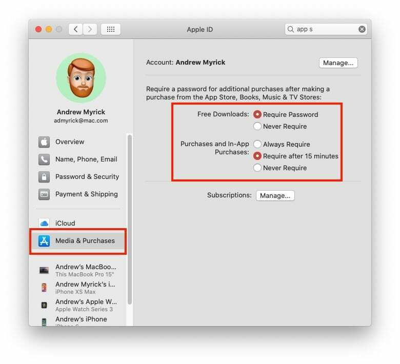 Wyłącz monity o hasło Mac 1