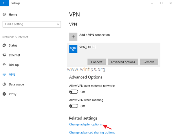 VPN-Verbindungseinstellungen Windows 10