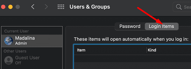 Mac-пользователи-и-группы-элементы для входа