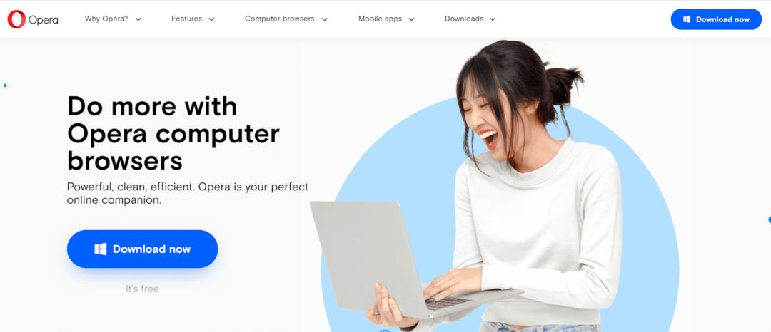 Opera - Καλύτερο ελαφρύ πρόγραμμα περιήγησης για Windows