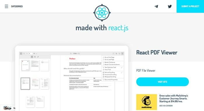 Reaģēt uz PDF skatītāju