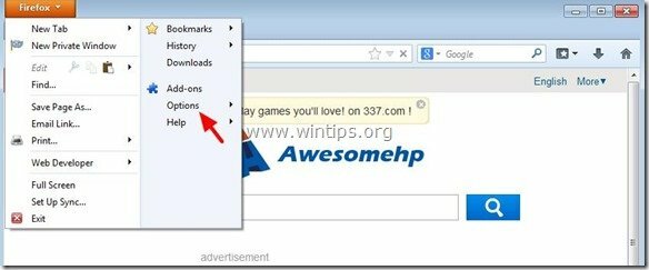 Remove-awesomehp.com-firefox