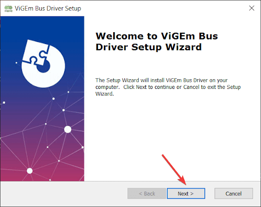 Vigembus Driver - Faceți clic pe Următorul