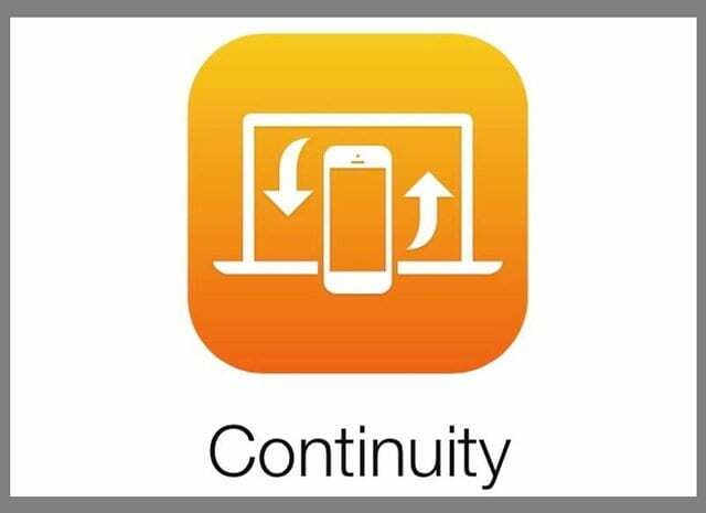 iPhone, iPad, iPod, Mac značajka kontinuiteta