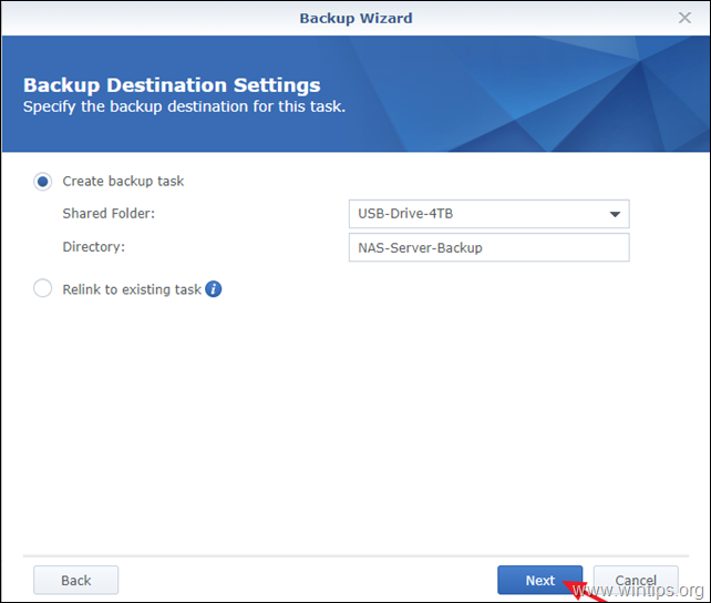 „Hyper Backup“ – „Synology“.