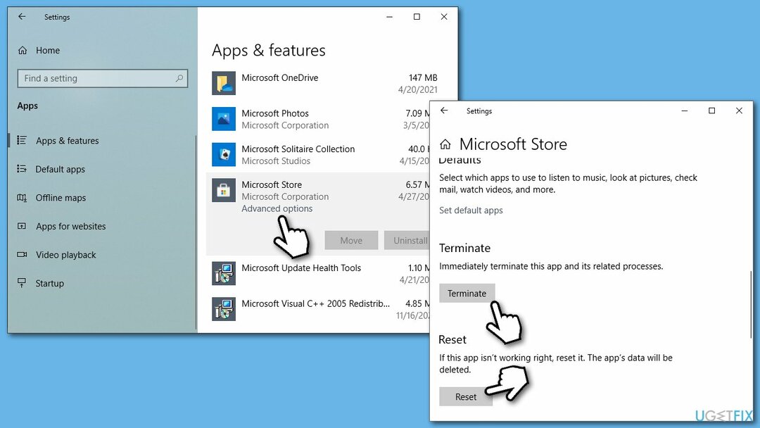 Microsoft Store resetten