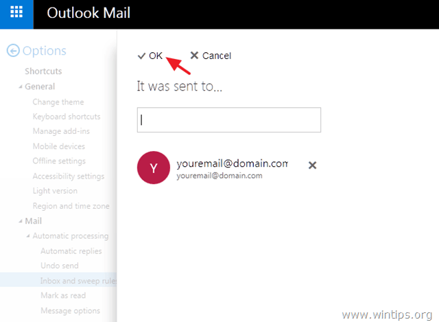 desactivar el filtrado de correo no deseado mail.live.com