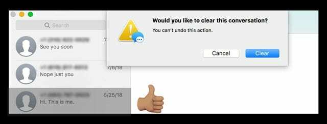 Как удалить тексты и iMessages на вашем Mac